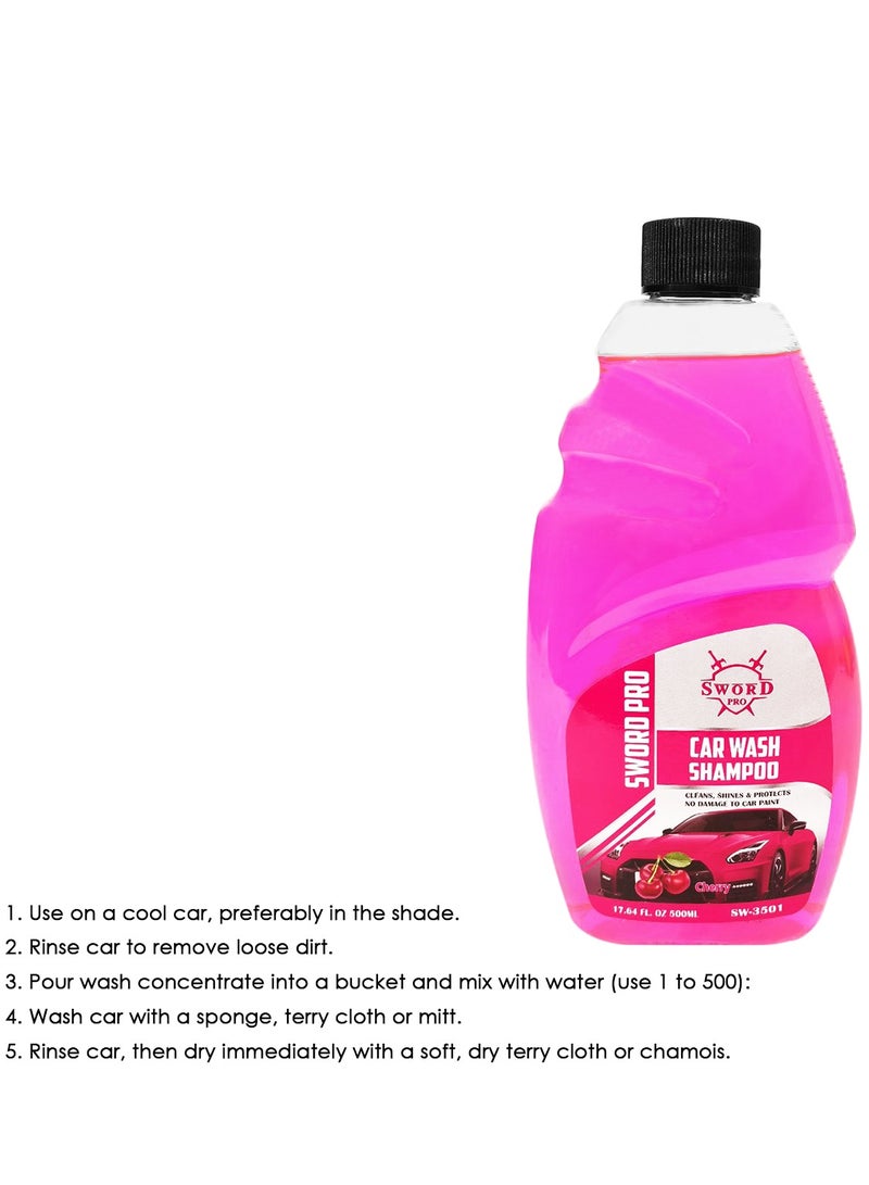 Sword Pro SWORD PRO Car Cleaning Shampoo & Ultra Shine Washing Shampoo 500ml SW-3501  - Image 3