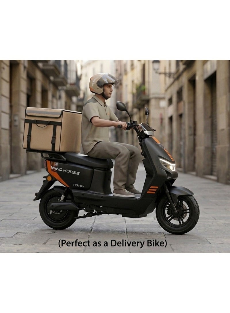 Wind Horse M5 Pro Electric Bike 1500W Powerful Motor, 80KM/H High-Speed, 60V 20Ah, 50KM Range, 14-Inch Tires, Carbon Alloy Frame, NFC Smart Keys, Dual Suspension – Ultra Performance E-Bike for Adults - Image 3