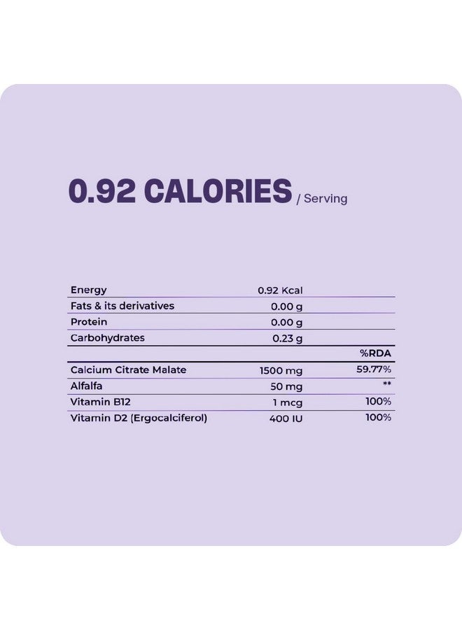 Boldfit Calcium Complex Supplement 1000mg With Alfalfa For Women And Men. Calcium Citrate Malate With Vitamin D2 And B12. Ideal For Immunity, Bone And Joint Support. (60 Vegetarian Tablets), 60 count - Image 2