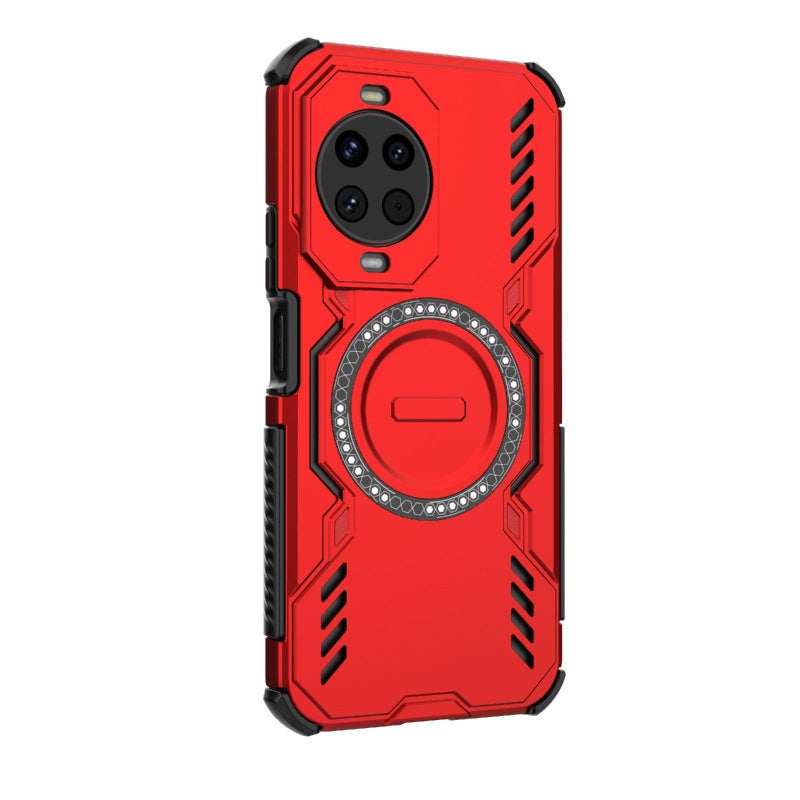 erorex For Huawei nova 14 5G  Armor MagSafe Magnetic Ring Shockproof Phone Case(Red) - Image 5