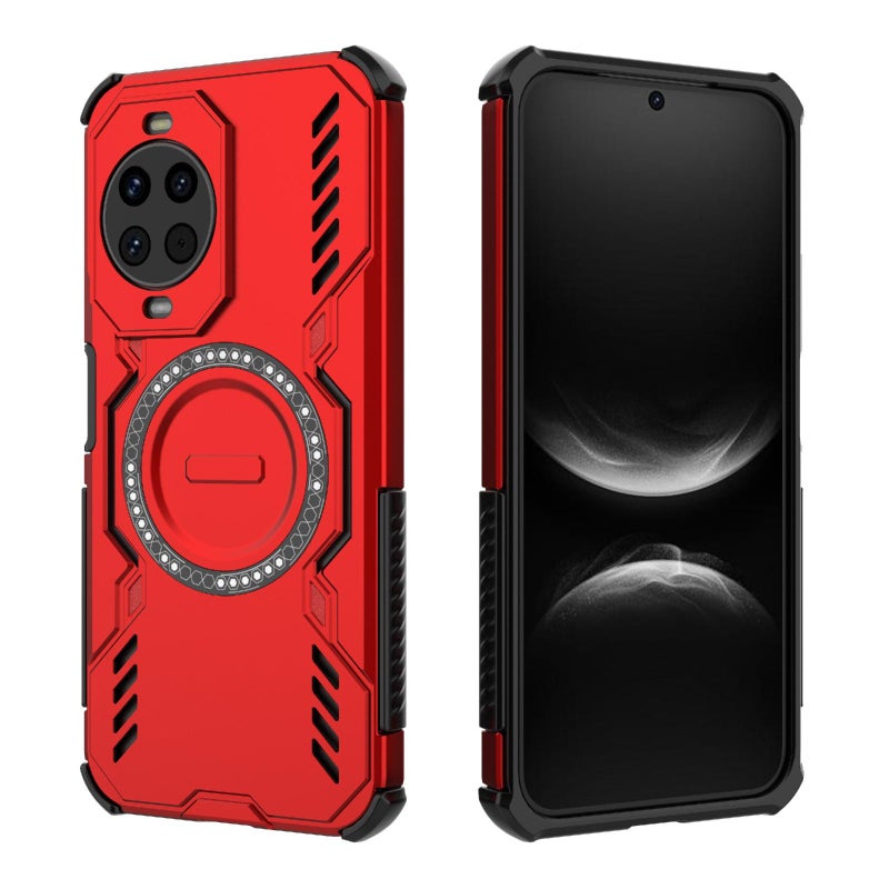 erorex For Huawei nova 14 5G  Armor MagSafe Magnetic Ring Shockproof Phone Case(Red) - Image 4