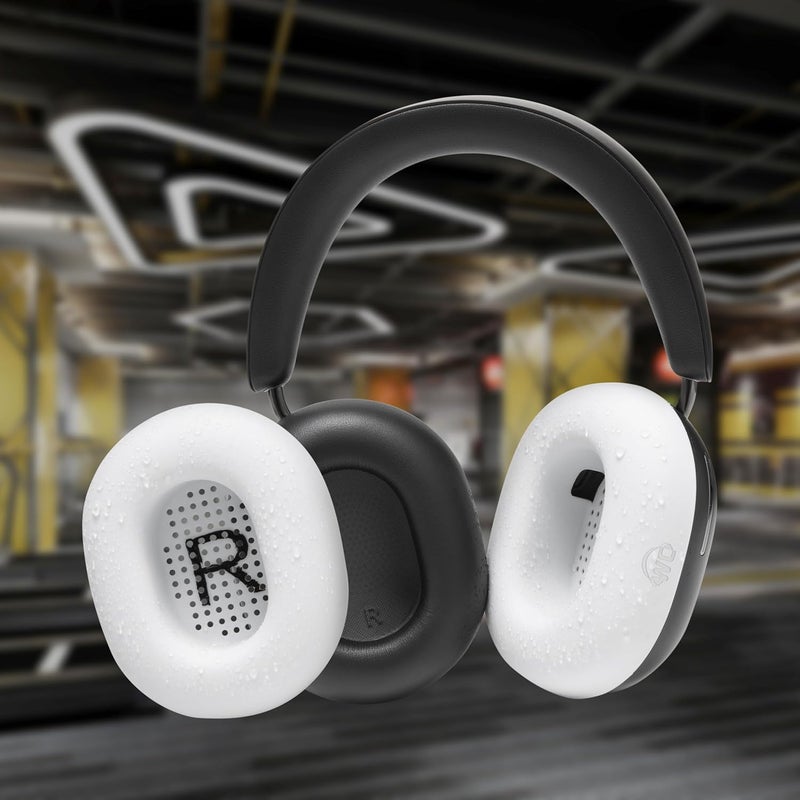 WC SweatZ Ace - Patented Sweat Protection Pads for Sonos Ace Wireless Headphones with Noise Cancelling by Wicked Cushions | Sweatproof and Easily Washable | White - Image 4