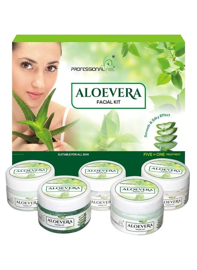 professional feel - Aloe Vera Facial Kit All Type Skin Solution (Set Of 5) 250 G - Image 1
