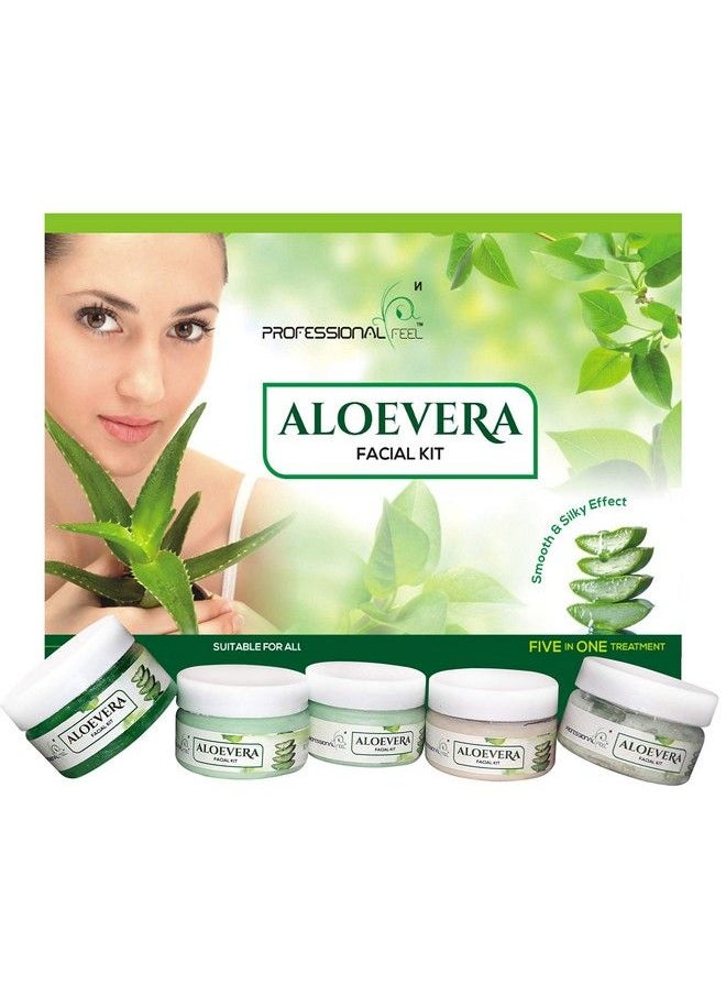 professional feel - Aloe Vera Facial Kit All Type Skin Solution (Set Of 5) 250 G - Image 1