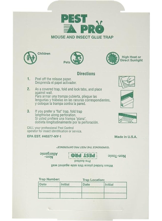 Catchmaster Pest Pro Mouse, Spider, Roach & Insect Glue Boards - 5 Count - Peanut Butter Scented (Non-Allergenic) - Image 1