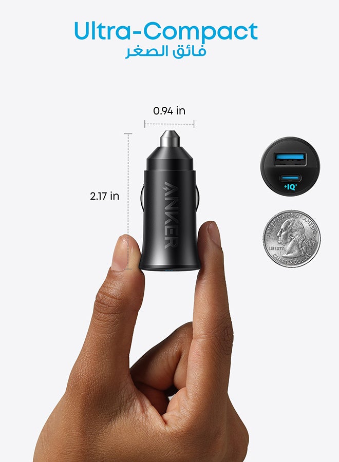 أنكر USB-C Car Charger, 30W 2-Port Type-C Car Adapter,iPhone 17/16 /15/14 Series, Samsung Galaxy S26/S25/S24 Series, iPad Pro, AirPods, Huawei and More Black black - Image 4