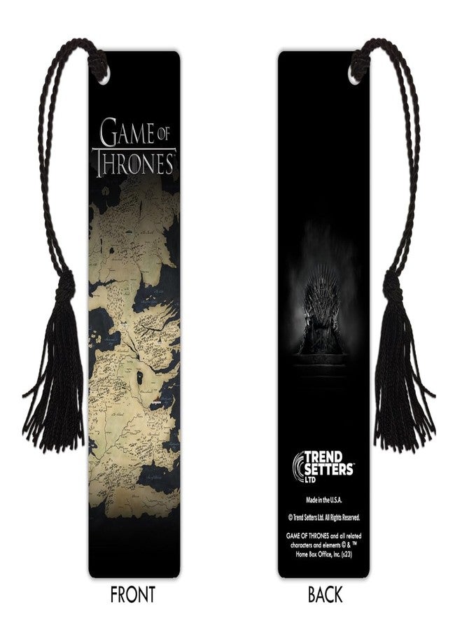 Trend Setters Game of Thrones - Map - 2” X 7” Glossy Tassel Bookmark - Officially Licensed Merchandise USBMP1001 - Image 3