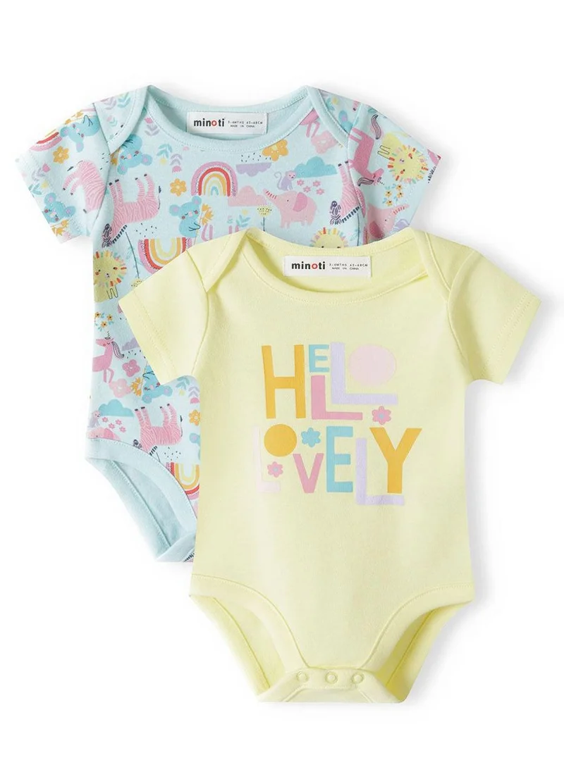 مينوتي Baby Girls 2-Pack Bodysuit