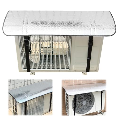 TecoKart® AC Outdoor Unit Cover | Heat-Insulated, Weather-Resistant Protection | 40x80cm AC Outdoor Unit Protector for Extend AC Lifespan & Boost Energy Efficiency (1 Ton, 1.5 Ton) - Image 1