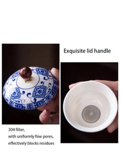 Cool Baby COOLBABY 360 Tea Maker, 2023 New 360° Rotation Tea Maker and Infuser, Teapot Set One pot, four cups, and a tea tray, Portable All in One Gift Bag Suitable for travel Home and Gift-Giving  - Image 5
