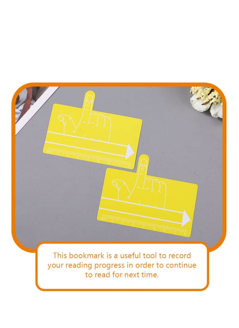 Excefore - Plastic Shims, 8 Pcs Finger Focus Highlighter, with Colorful Guided Reading Strips, Reading Aid Handwriting Tool, Reading Tracking Rulers, for Dyslexia Classroom Supplies - Image 1