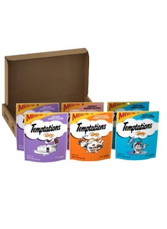 Temptations Classic Crunchy And Soft Cat Treats Variety Pack With Creamy Dairy, Tempting Tuna, Shrimpy Shrimp, And Tantalizing Turkey Flavors, (6) 6.3 Oz. Pouches  - Image 1