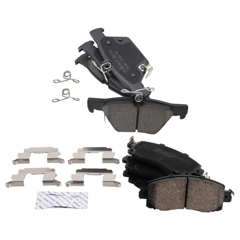 TRQ Front Rear Brake Pads Ceramic Compatible with 20192021 Subaru Forester 20202021 Legacy 20202022 Outback