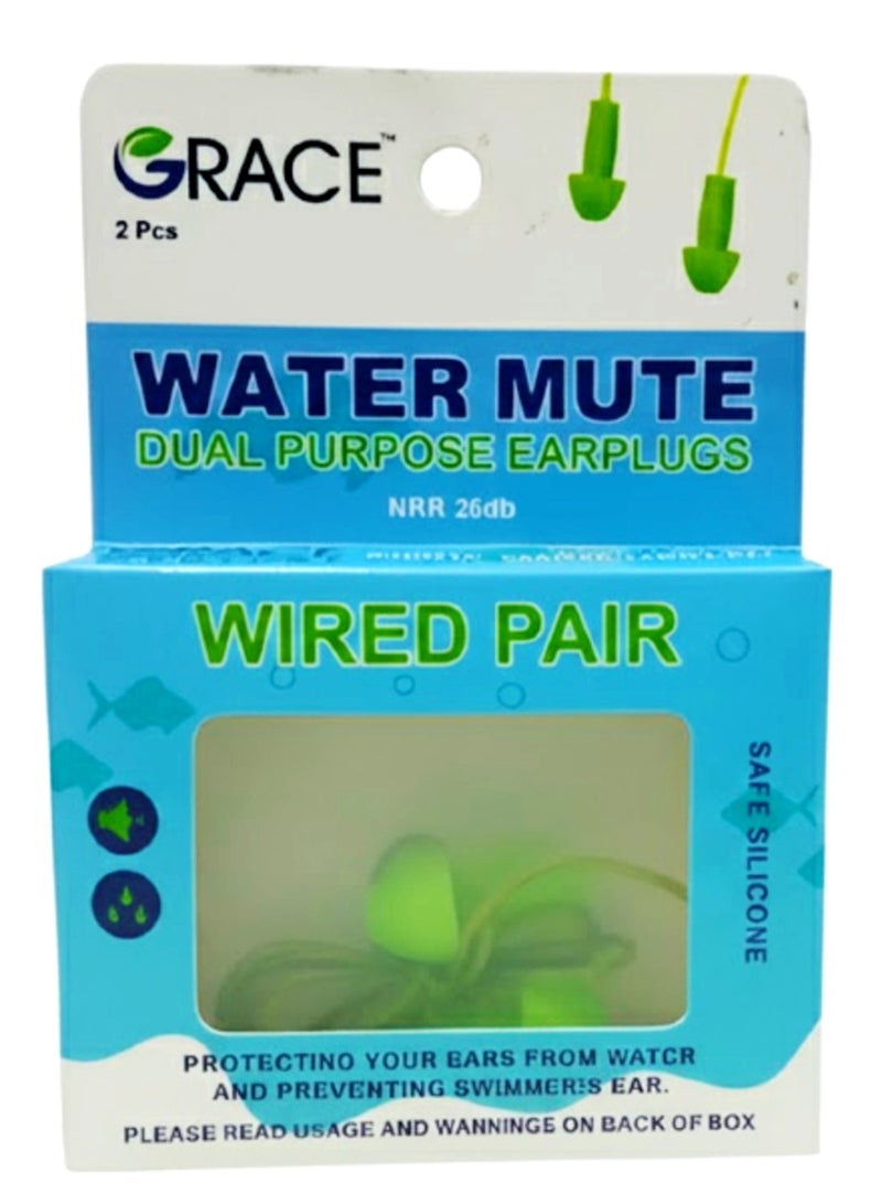 Grace Waterproof Noise-Reducing Earplugs – Safe Silicone