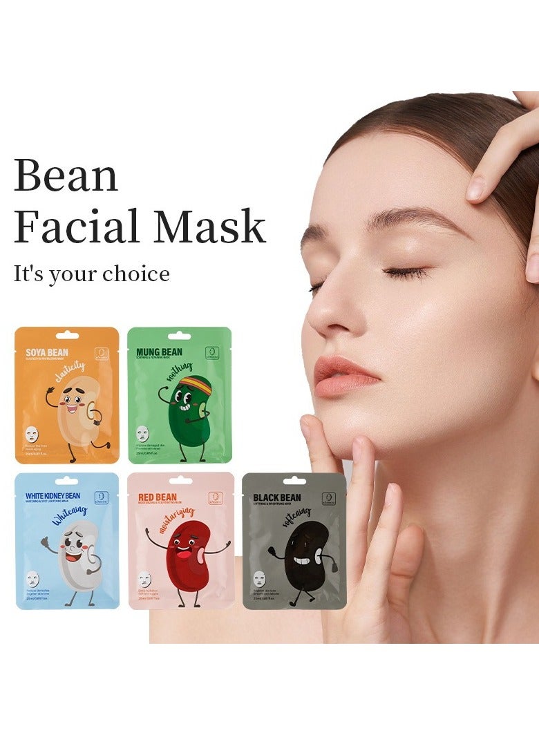 Kormesic White Kidney Bean Facial Mask 25ml-5 packs  - Brightening & Smoothing - Image 5