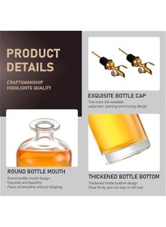 TRASSLE 2-Pack 350ml Kitchen Oil Dispenser Bottle, Coffee Syrup Dispenser, Gargle Container, Oil and Vinegar Dispenser Set with Pour Spout Funnel and Label  - Image 5