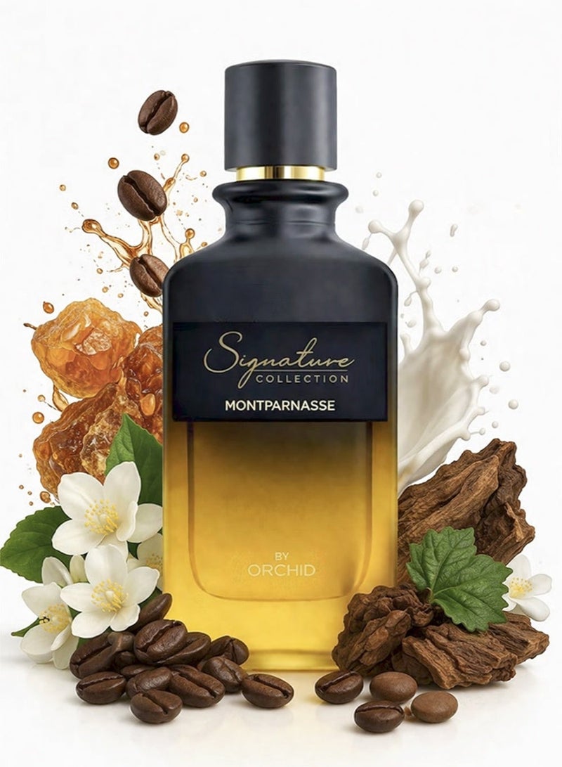 Orchid Signature Montparnasse Pour Femme Eau De Parfum 90ml Perfume for Women Long Lasting Apricot Jasmine Vanilla Fragrance - Image 1