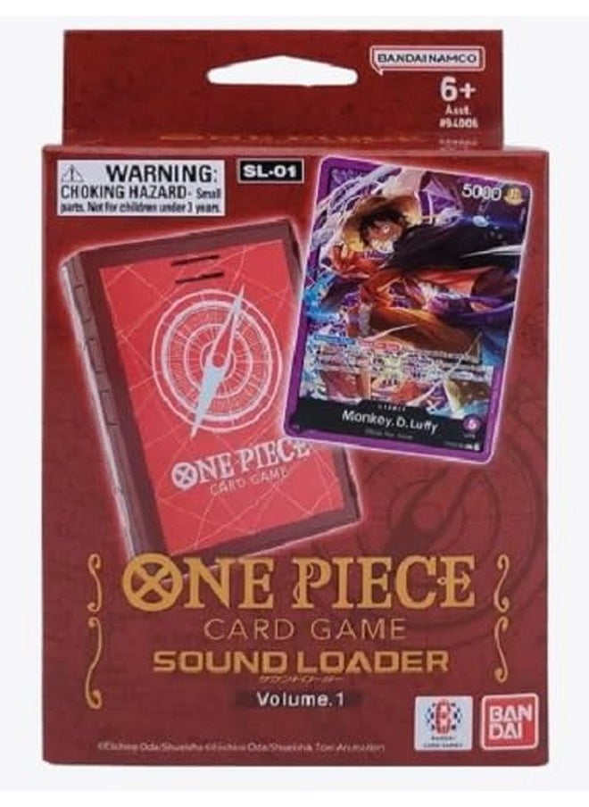 Bandai - BANDAI 2024 One Piece TCG Card Game: Sound Loader Case Volume 1: Monkey D. Luffy - Image 1