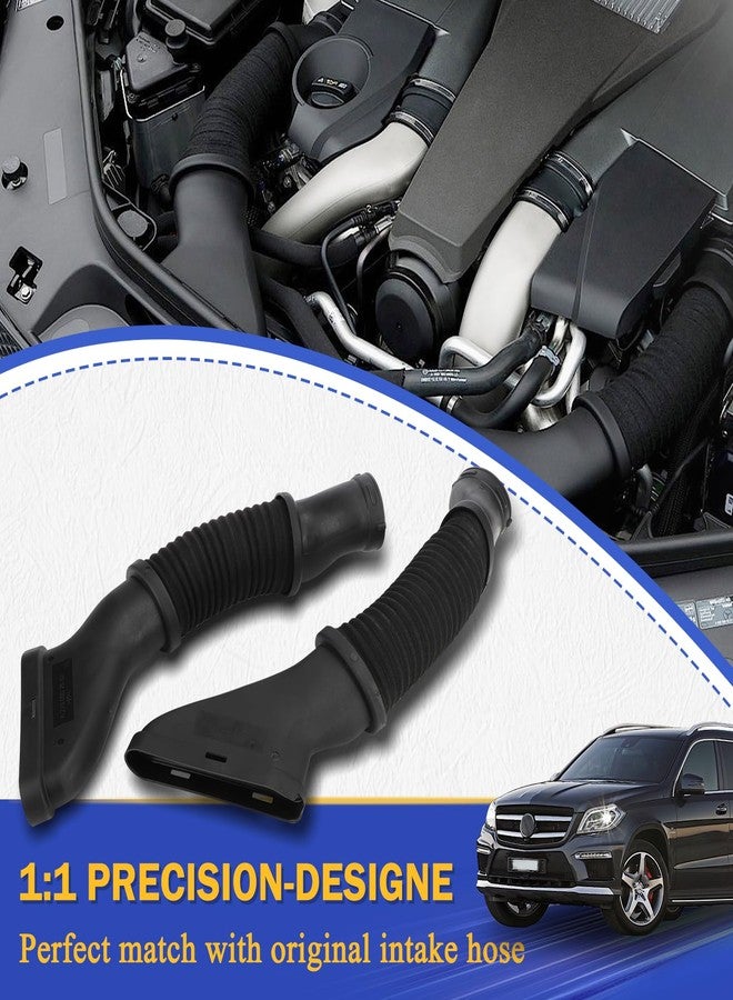 X4XZ خرطوم مدخل الهواء الأيسر والأيمن رقم 2780902582 و2780902482 لسيارات مرسيدس بنز GL450 موديلات 2013-2014، وGL550 وGL63 موديلات 2013-2016، وGLE63 موديلات 2016-2018، وGLS550 وGLS63 موديلات 2017-2019، وML550 وML63 V8 موديلات 2012-2015. يُستبدل بالرقمين A2780902482 وA2780902582. - Image 5