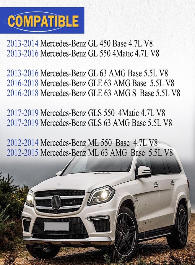 X4XZ خرطوم مدخل الهواء الأيسر والأيمن رقم 2780902582 و2780902482 لسيارات مرسيدس بنز GL450 موديلات 2013-2014، وGL550 وGL63 موديلات 2013-2016، وGLE63 موديلات 2016-2018، وGLS550 وGLS63 موديلات 2017-2019، وML550 وML63 V8 موديلات 2012-2015. يُستبدل بالرقمين A2780902482 وA2780902582. - Image 2