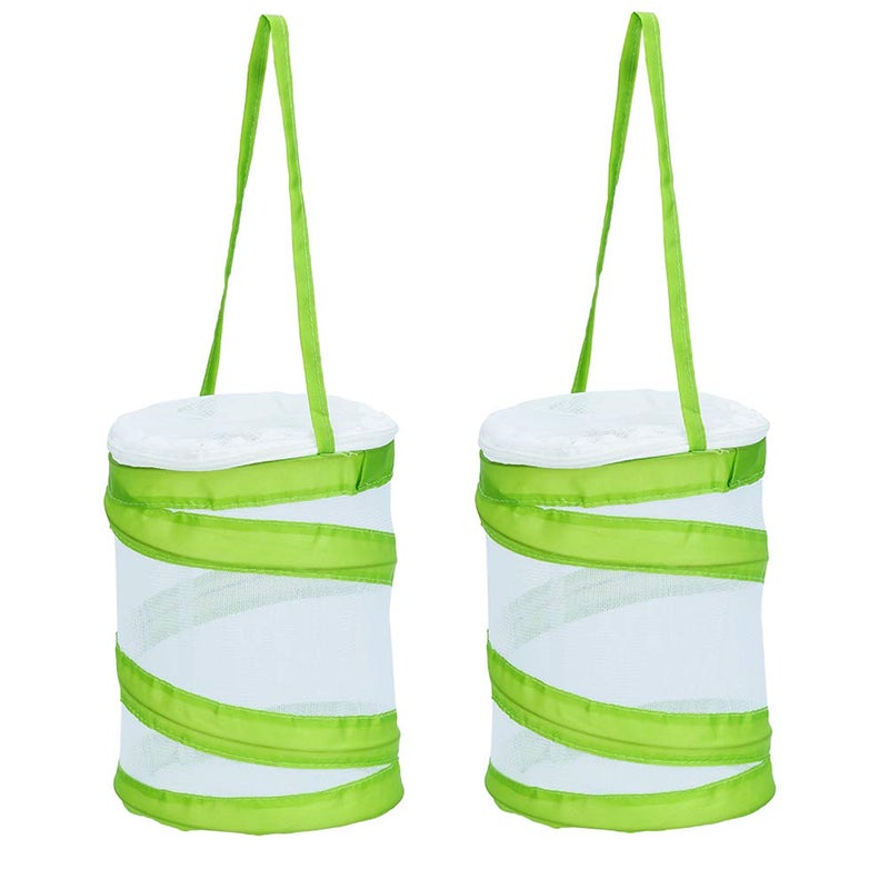 RESTCLOUD 2-Pack Mini Butterfly Habitat, Insect Mesh Cage, Bug Terrarium Pop Up 5.5" x 7" Tall (Pack of 2) - Image 1