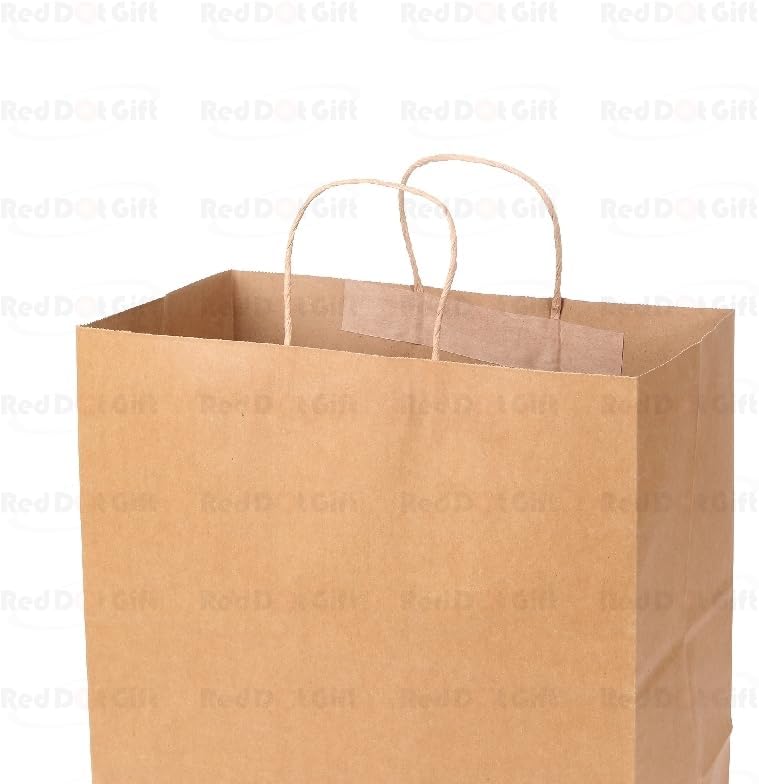 Red Dot Gift REDDOTGIFT® Pack of 20 Large Kraft Paper Gift Bags - H34*33*18cm for Various Occasions - Image 4