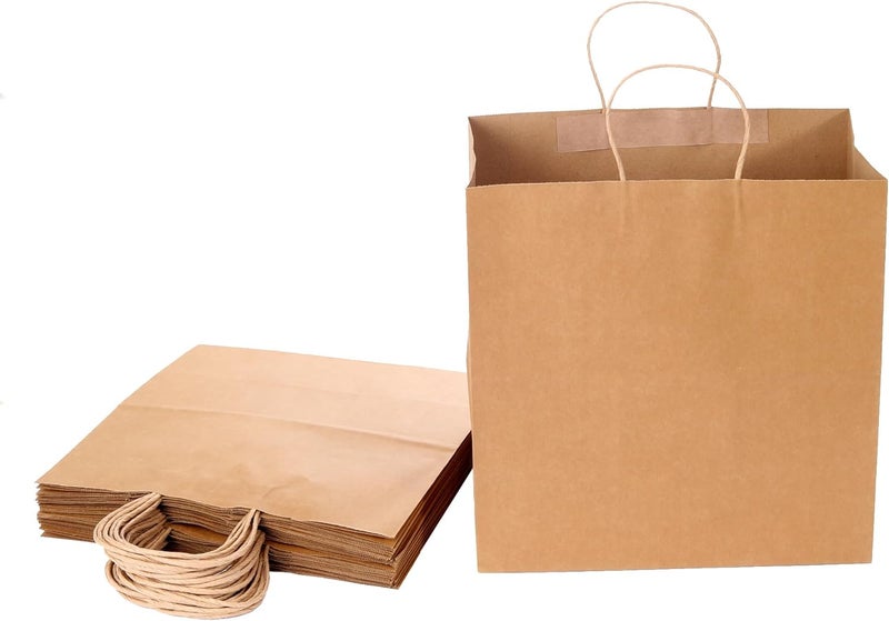 Red Dot Gift REDDOTGIFT® Pack of 20 Large Kraft Paper Gift Bags - H34*33*18cm for Various Occasions - Image 1