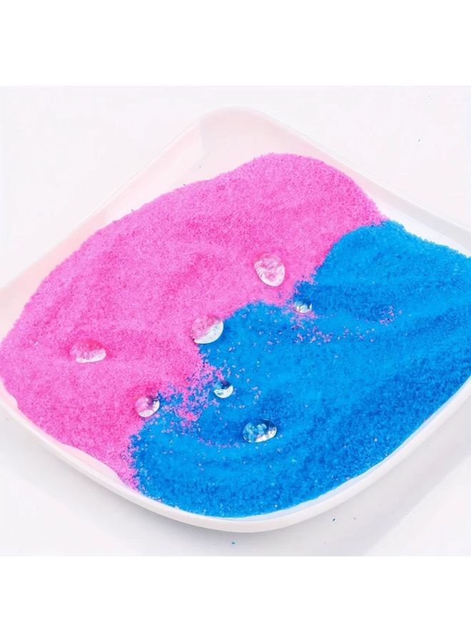 Blue Magic Sand Set for Kids Non Wet Reusable Sensory Play DIY Sculpting Toy - Image 5