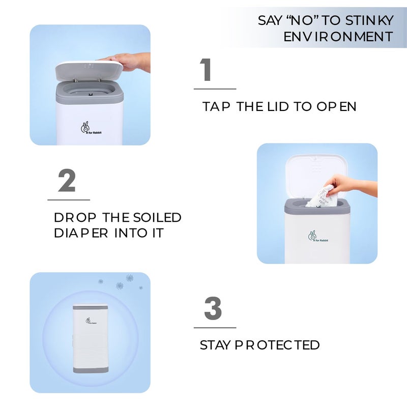 R for Rabbit Hygo Bin Portable Diaper Pail - Image 2