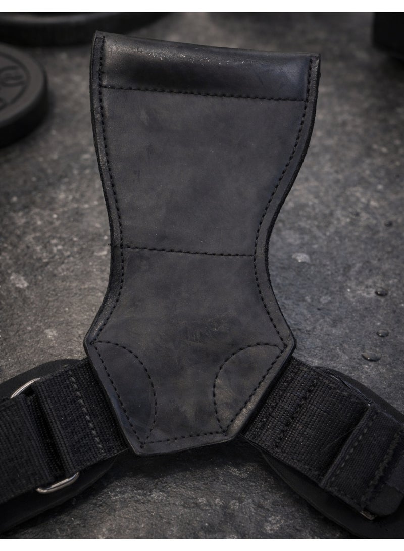 VOLTIV Weight Lifting Grip Straps – Heavy Duty Gym Power Grips for Deadlift, Pull-Ups & Strength Training, Anti-Slip Synthetic Leather Palm Support with Adjustable Wrist Strap - Image 2