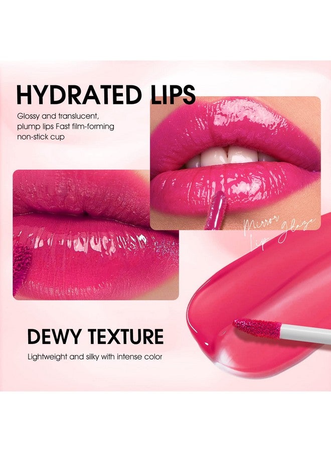 Dulele 12Pcs Watery Liquid Lipstick Set Moisturizing & Highly Pigmented Colored Lip Gloss Longwear Not Fade Rose Lip Tint Stain With Gift Box - Image 5