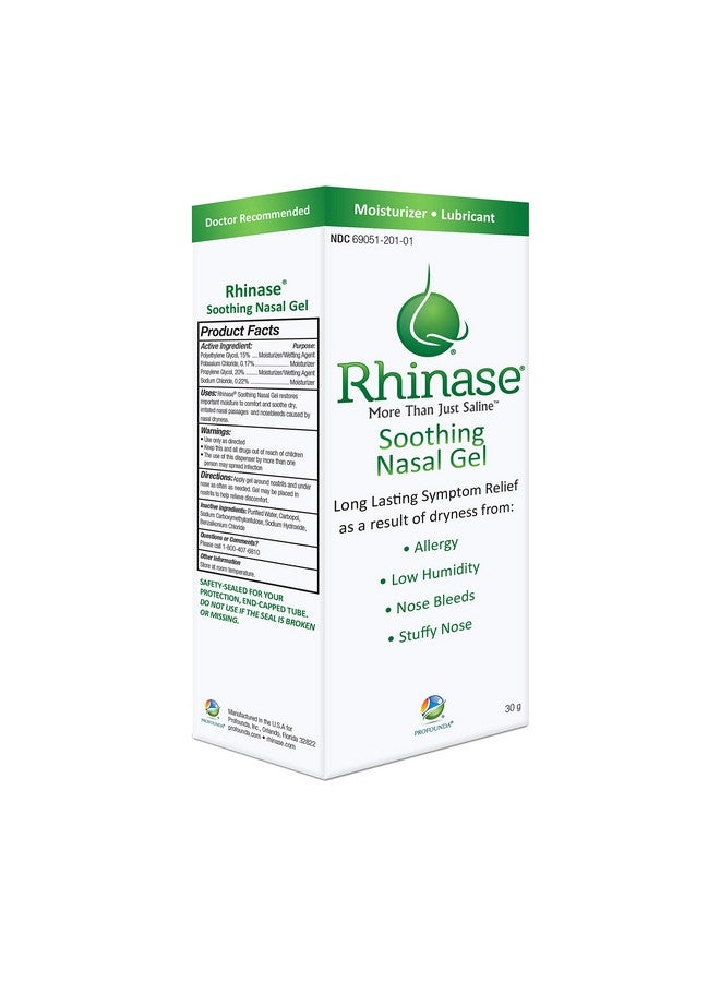 Rhinase Allergy Relief Lubricating Nasal Gel - Steroid Free, Dual Wetting Agent & Salt Formulation (1 oz.) for Nasal Dryness Nosebleeds Saline Gel for Nose… - Image 3