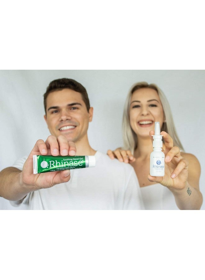 Rhinase Allergy Relief Lubricating Nasal Gel - Steroid Free, Dual Wetting Agent & Salt Formulation (1 oz.) for Nasal Dryness Nosebleeds Saline Gel for Nose… - Image 2