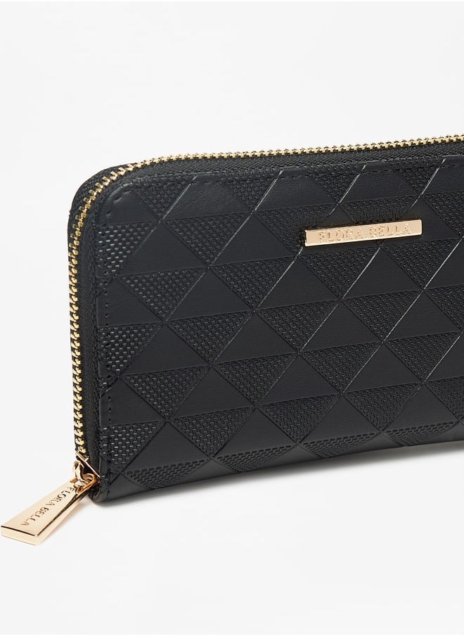 Flora Bella By Shoexpress - Women Textured Zip Around Wallet - Image 1