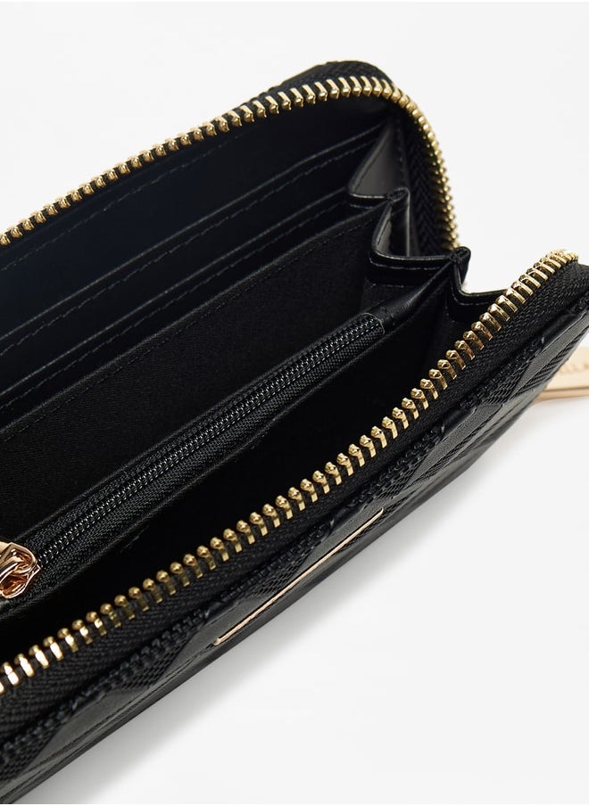 Flora Bella By Shoexpress - Women Textured Zip Around Wallet - Image 1