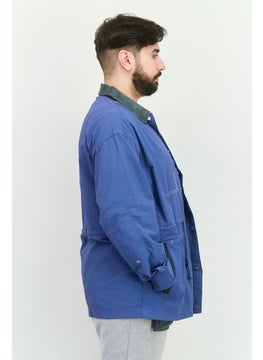 Adidas Men Sportswear Fit Long Sleeves Outdoor Jacket, Dark Blue  - Image 4