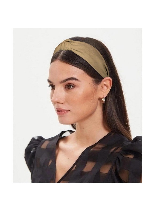 Amariver Knotted Headband for Women Non-slip Head Bands Top Knot Headbands Neutral Colors Hair Band Fashion Hair Accessories for Women Girls - Image 4