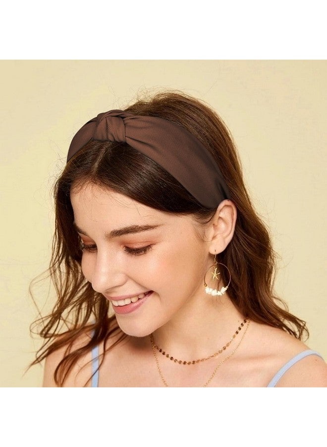 Amariver Knotted Headband for Women Non-slip Head Bands Top Knot Headbands Neutral Colors Hair Band Fashion Hair Accessories for Women Girls - Image 5