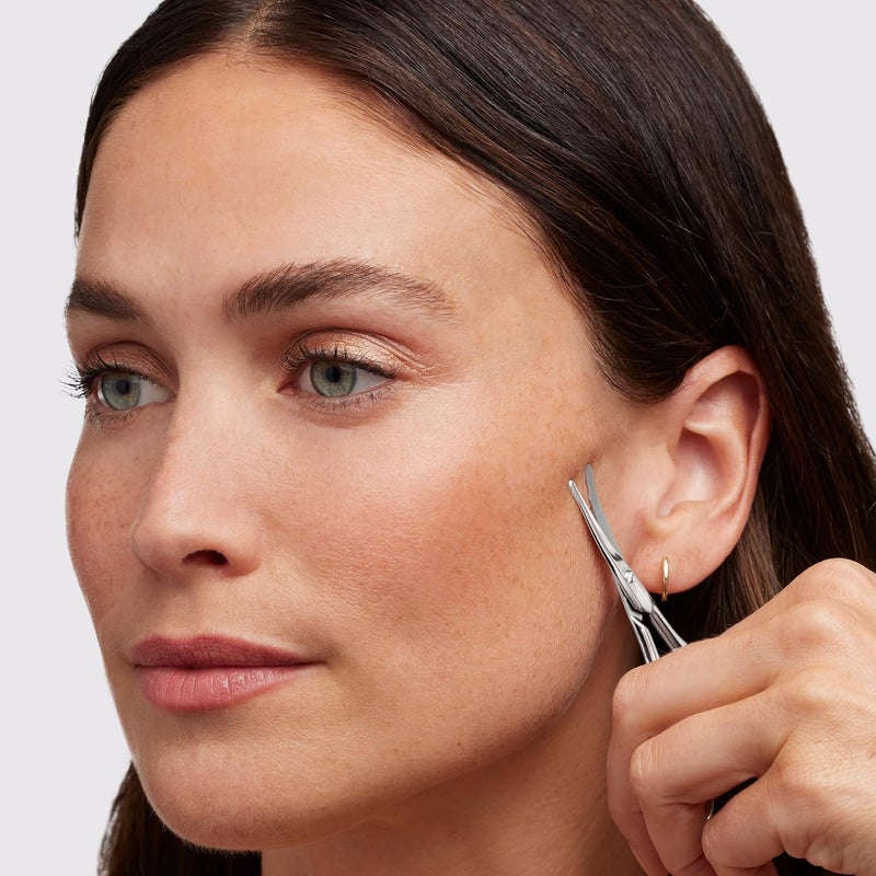 Tweezerman Stainless Steel Facial Hair Scissors with Ergonomic Design - Image 4