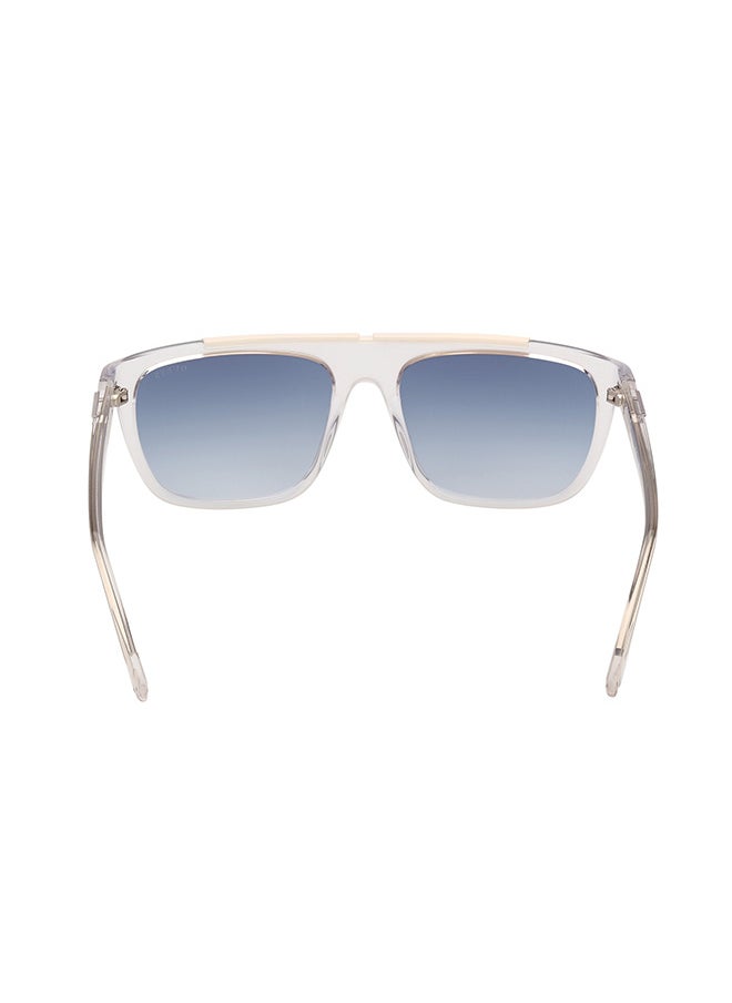 GUESS Men's UV Protection Rectangular Sunglasses - GU0012226W57 - Lens Size: 57 Mm  - Image 4