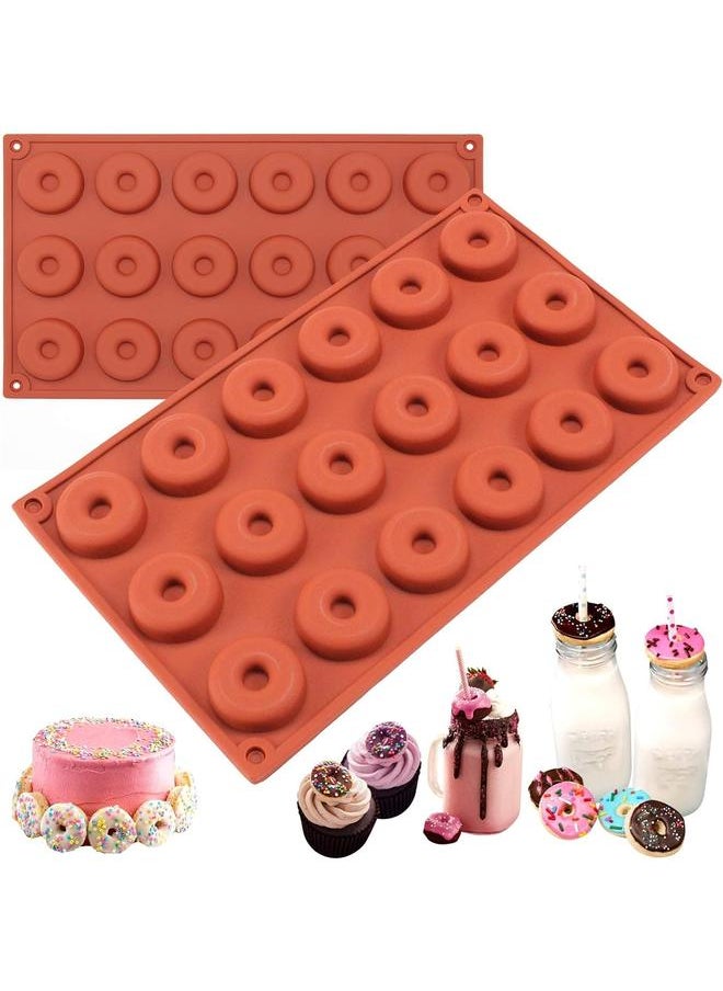 yongsheng Silicone Mini Donut Pan, 18 -Cavity Doughnut Baking Mold Tray - Muffin Cups, Cake Mold, Biscuit Mold  - Image 4