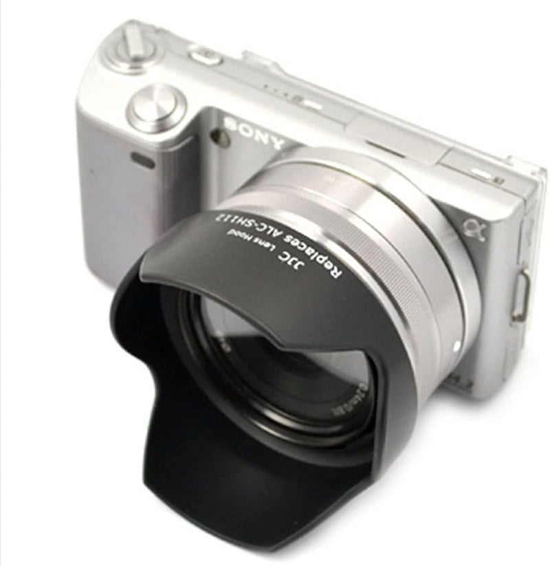 JJC Dedicated Lens Hood Sunshade for Sony E 35mm f18 OSS SEL35F18 Sony FE 28mm f20 SEL28F20 E 16mm f28 SEL16F28 Pancake Lens E 1855mm f3556 OSS SEL1855 on A7 A6300 A6000 as ALCSH112 - Image 5