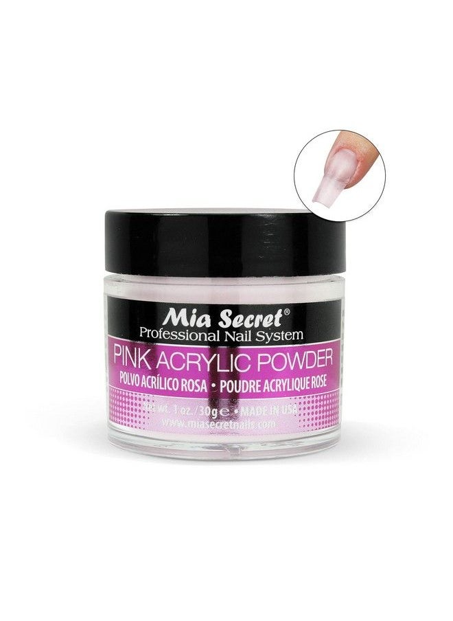 MIA SECRET مسحوق أكريليك وردي احترافي للأظافر من مجموعة أكريليك، 1 أونصة  - Image 4