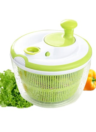 Dryer Salad Spinner 5L Lettuce Spinner with Lid Lock and Rotary Handle, Quick Dry Off for Vegetables & Fruits, Easy Food Prep, Fast Drying, Efficient, Non-Slip Base for Faster Kitchen Rotating - pzsku/ZBDC541F49199A821F969Z/45/_/1740837511/bdf31895-4da2-4952-9750-66fa2713ec78