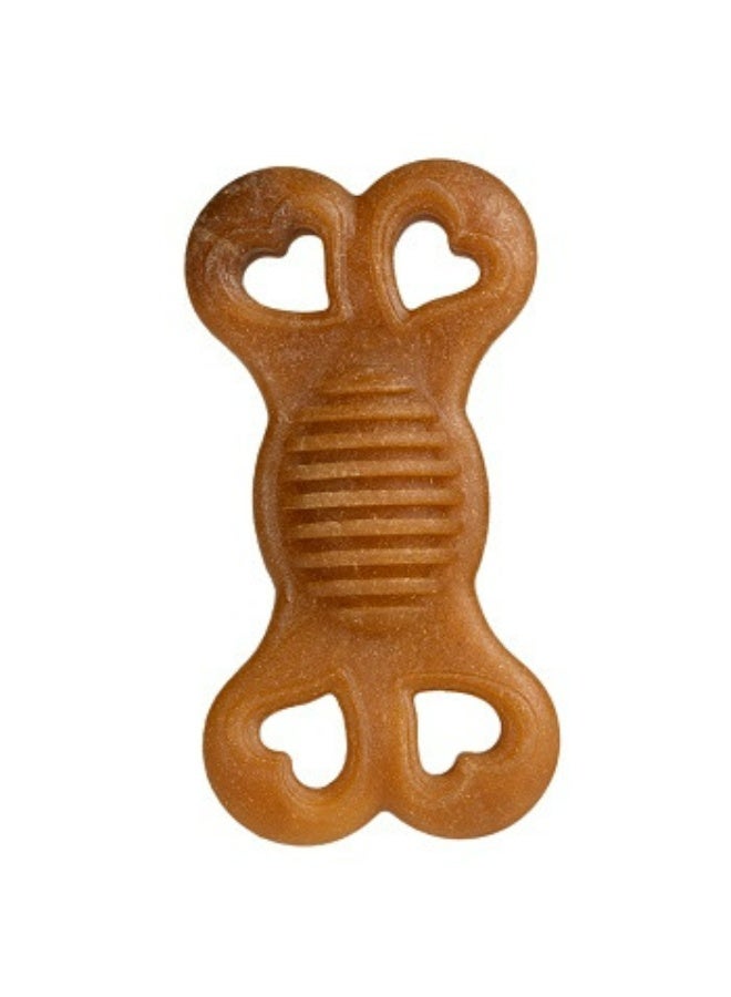 Large Durable Dog Chew Toy for Aggressive Chewers, Teething Stick with Heart Cutouts