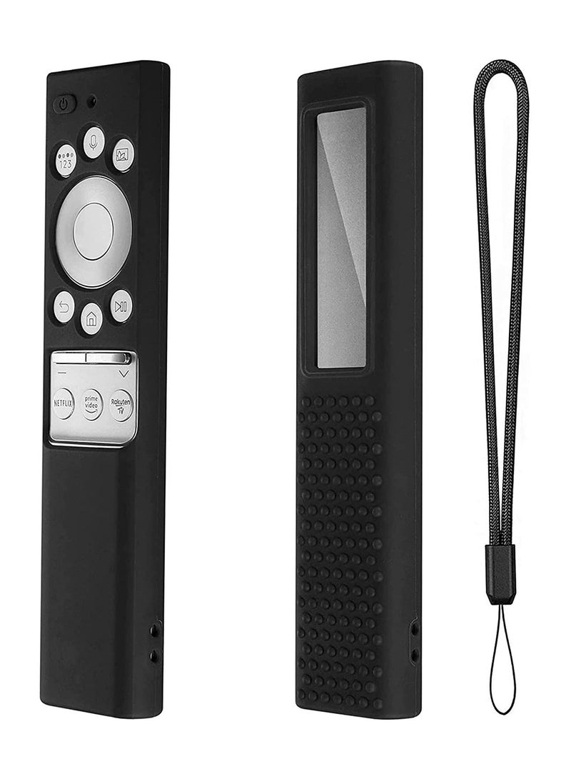Protective Case for Samsung Remote Cover, Smart TV Remote Control BN59 Series, Anti Slip Shock Proof Silicone for Samsung Light Weight Kids-Friendly Case (Black) - Image 1