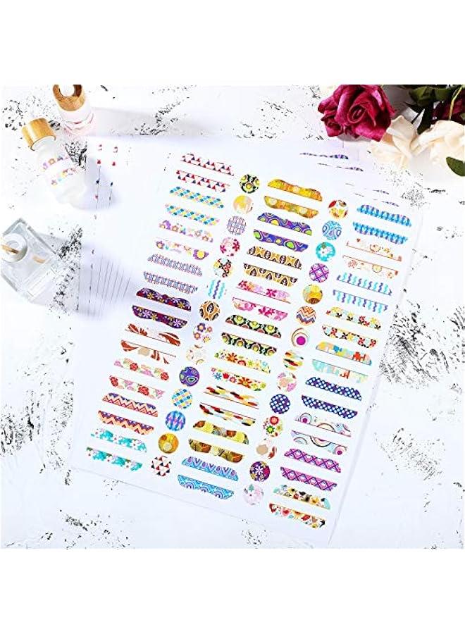 Arabest 550 Pieces 10 Sheets Essential Oils Labels Include 270 Pieces Essential Oil Bottle Labels and 280 Round Cap Stickers Waterproof Stickers for Bottles Markers  - Image 5