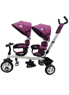 Lovely Baby Twin Trike - Purple 