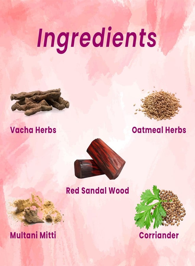 Nuvotone oatmeal Red sandel wood face pack Powder for glowing skin 100% organic face pack for women sensitive skin help to reduce, scars, pimples and enhance skin glow (60 gms) - Image 5