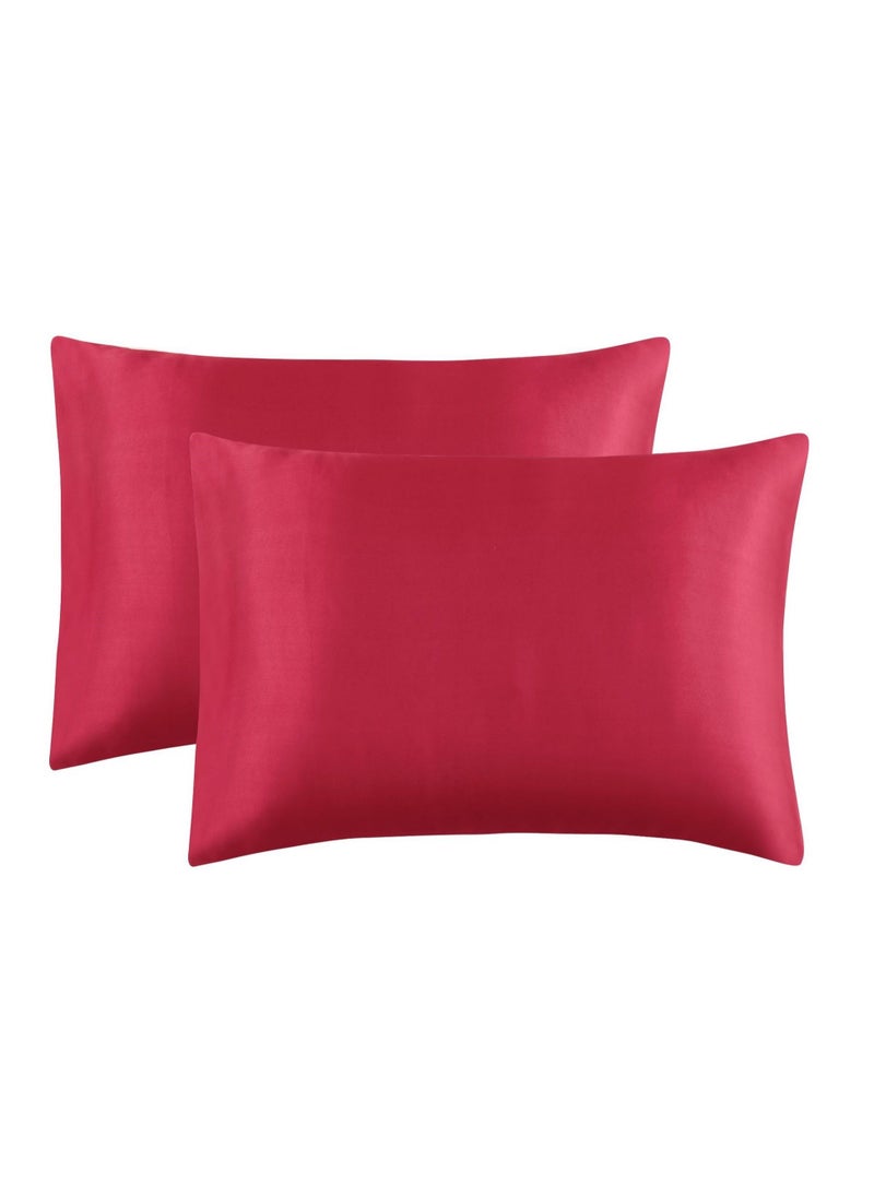 Y&D 2-Piece Simple Solid Colour Pillow Case Cover  - Image 1
